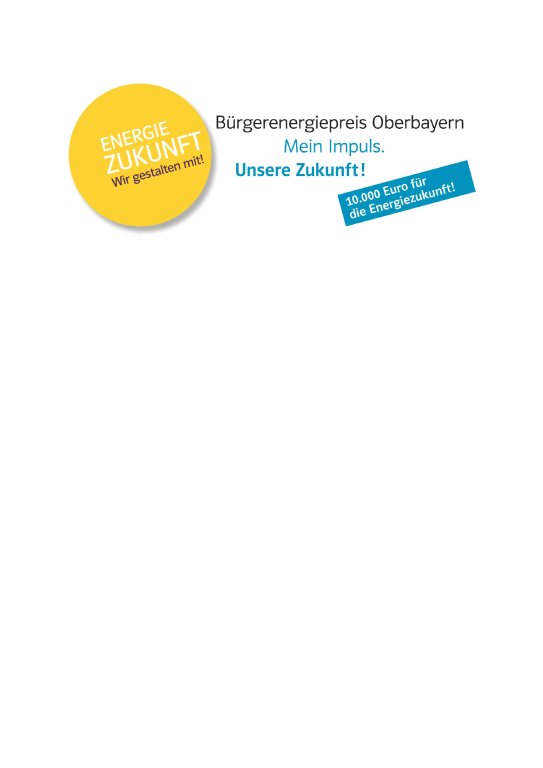 Bürgerenergiepreis Oberbayern 2024